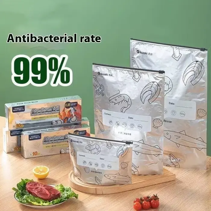 10pcs Aluminum Foil Zip Lock Bag (Big Size)